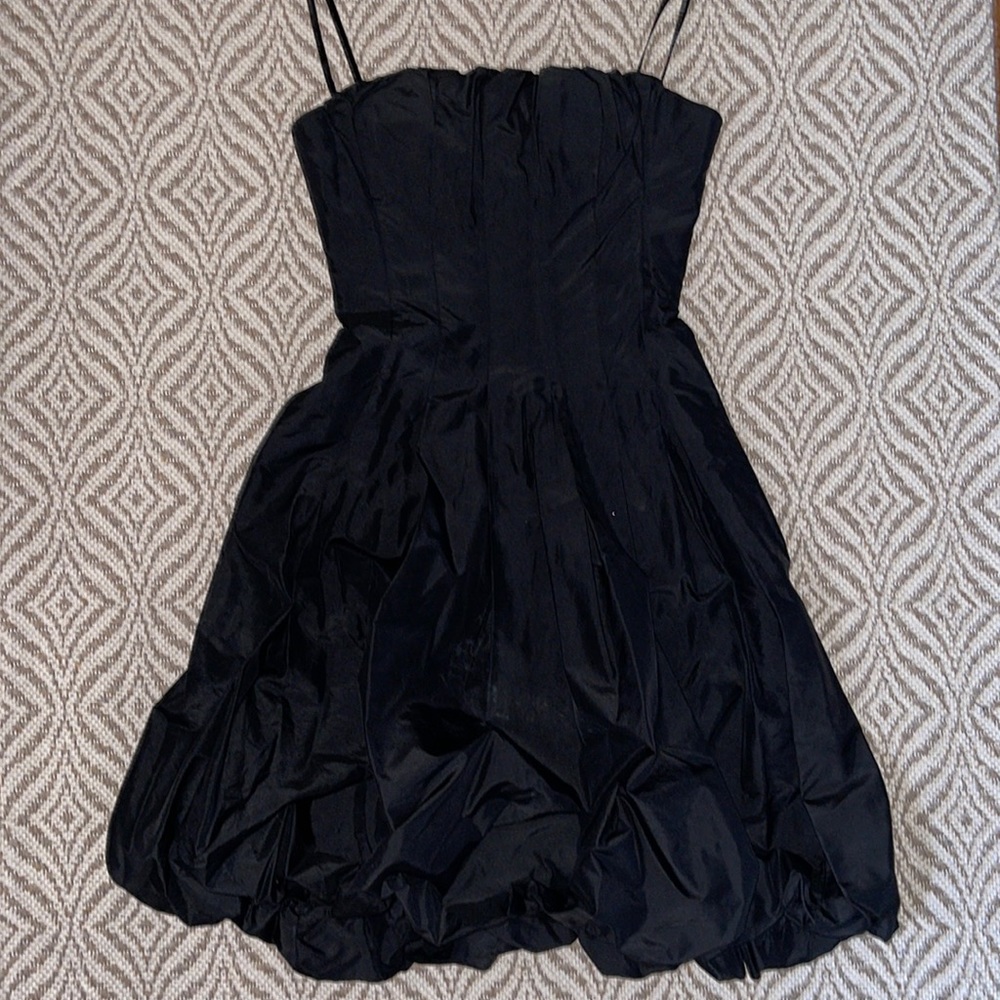 BCBG MaxAzria Black Strapless Gown/Dress